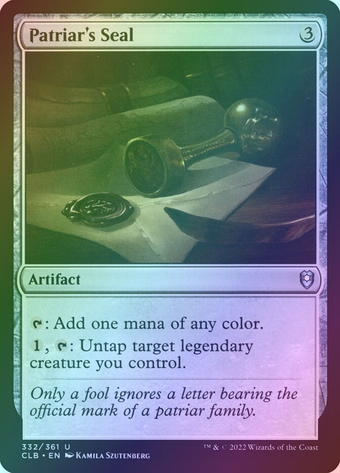 Patriar's Seal (CLB) (332) / Foil