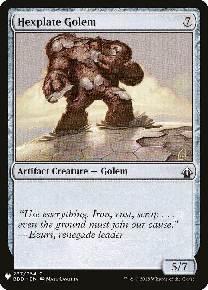 Hexplate Golem (MYS)
