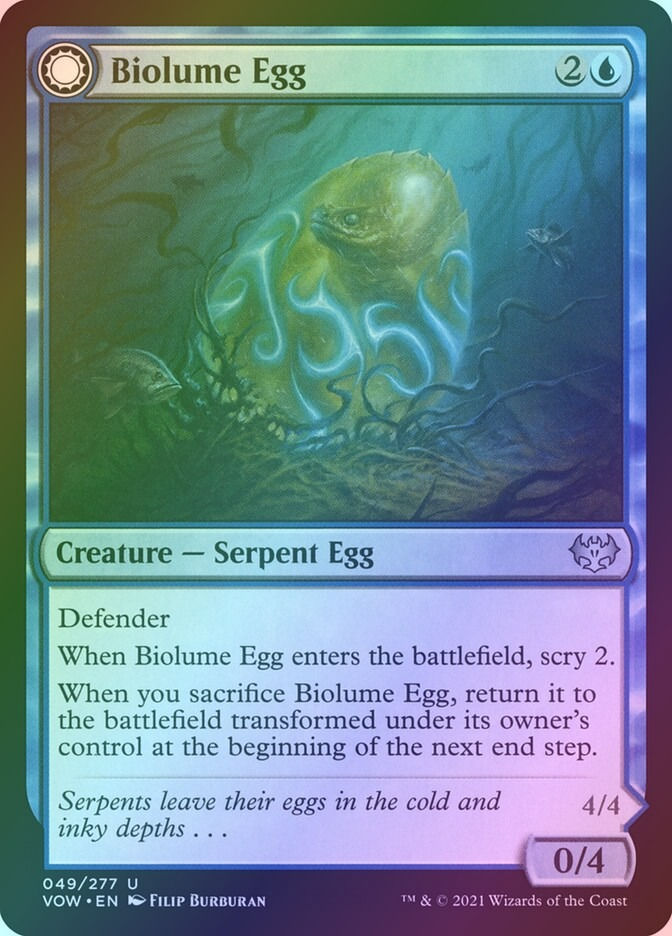 Biolume Egg // Biolume Serpent (VOW) (49) / Foil