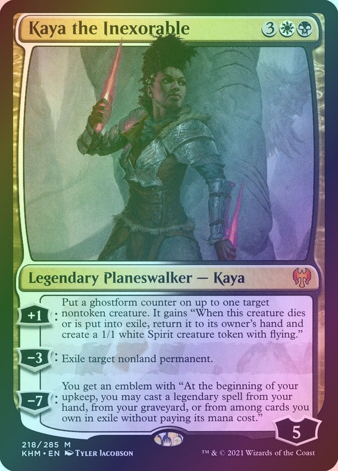 Kaya the Inexorable (KHM) (218) / Foil