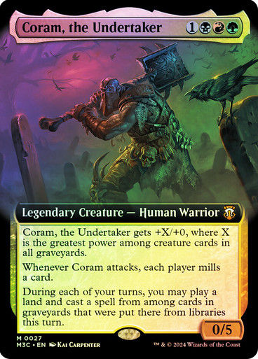 Coram, the Undertaker (m3c) (27) / Extended Art Foil
