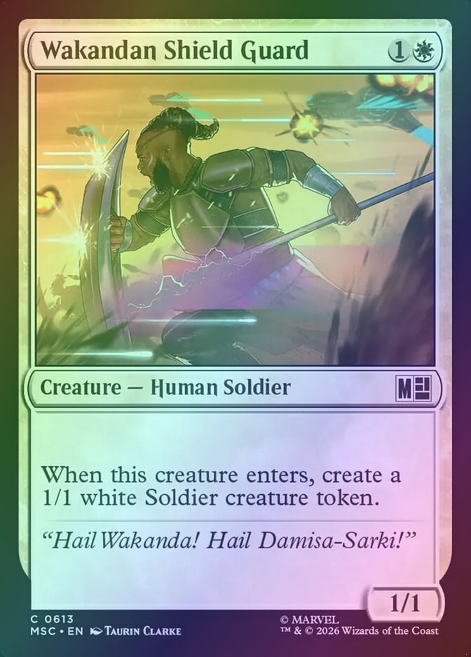 Wakandan Shield Guard (MSC) (613) / Foil