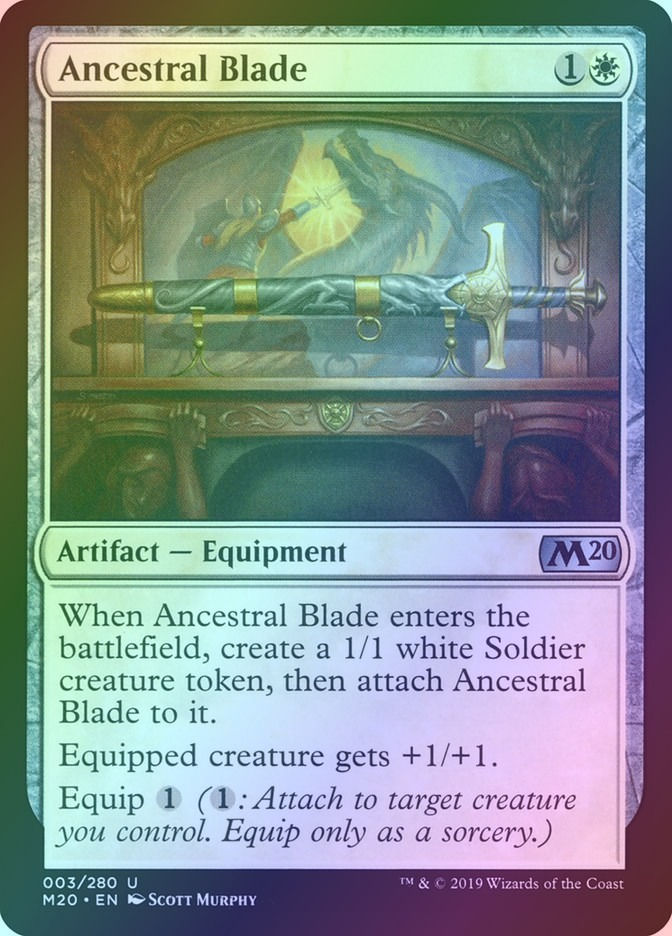 Ancestral Blade (M20) (3) / Foil