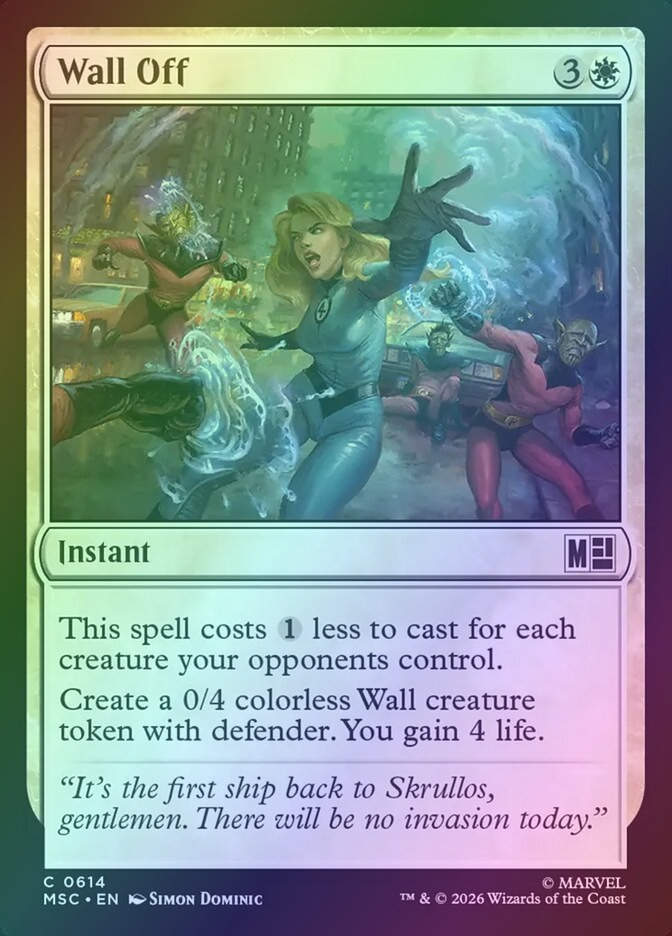 Wall Off (MSC) (614) / Foil