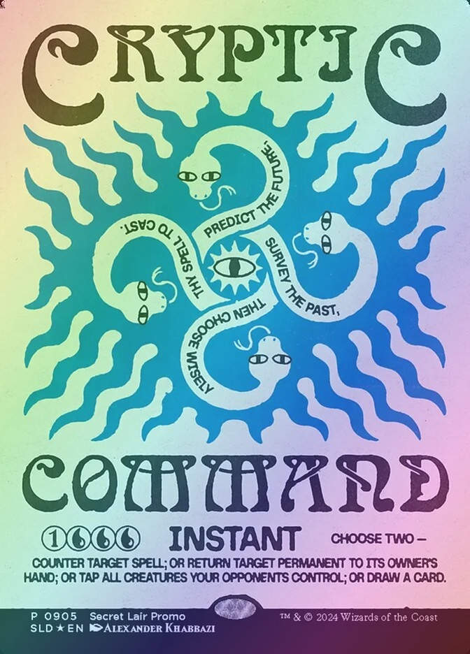 Cryptic Command (SLD) (905) / Borderless / Foil