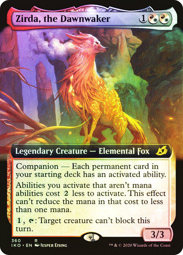 Zirda, the Dawnwaker (IKO) (360) / Extended Art / Foil