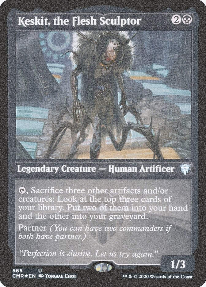 Keskit, the Flesh Sculptor (CMR) (565) / Foil Etched