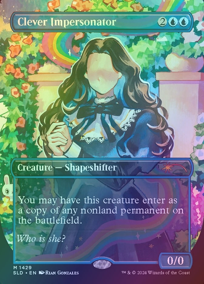 Clever Impersonator (SLD) (1429) / Borderless / Foil