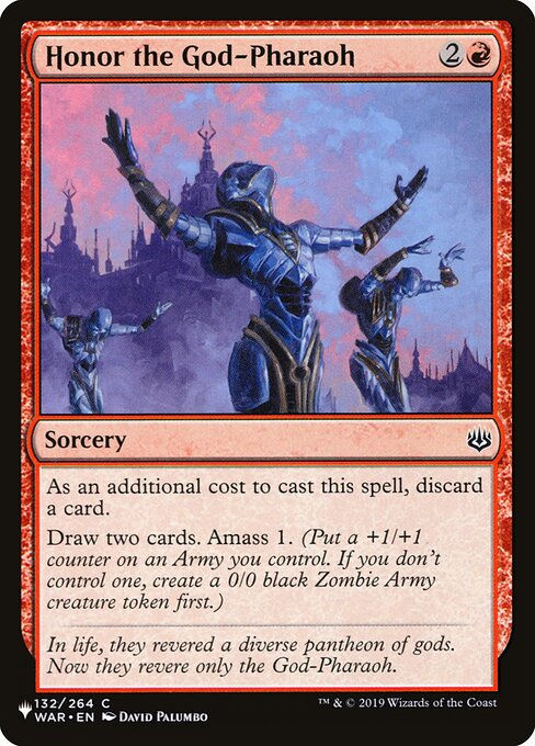 Honor the God-Pharaoh (PLST) (WAR-132)