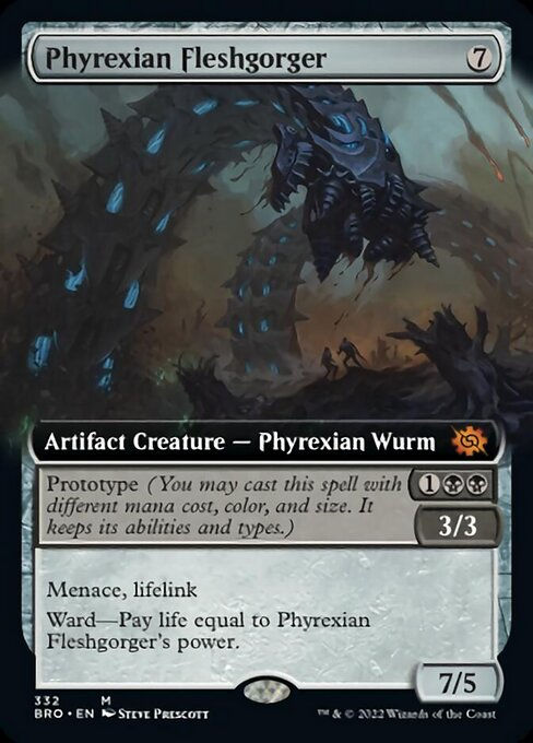 Phyrexian Fleshgorger (BRO) / Extended Art Foil
