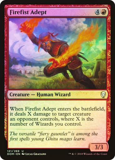 Firefist Adept (DOM) (121) / Foil