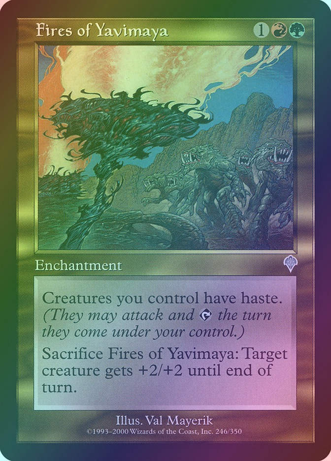 Fires of Yavimaya (INV) (246) / Foil