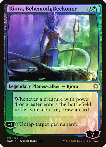 Kiora, Behemoth Beckoner (WAR) (232) / Foil