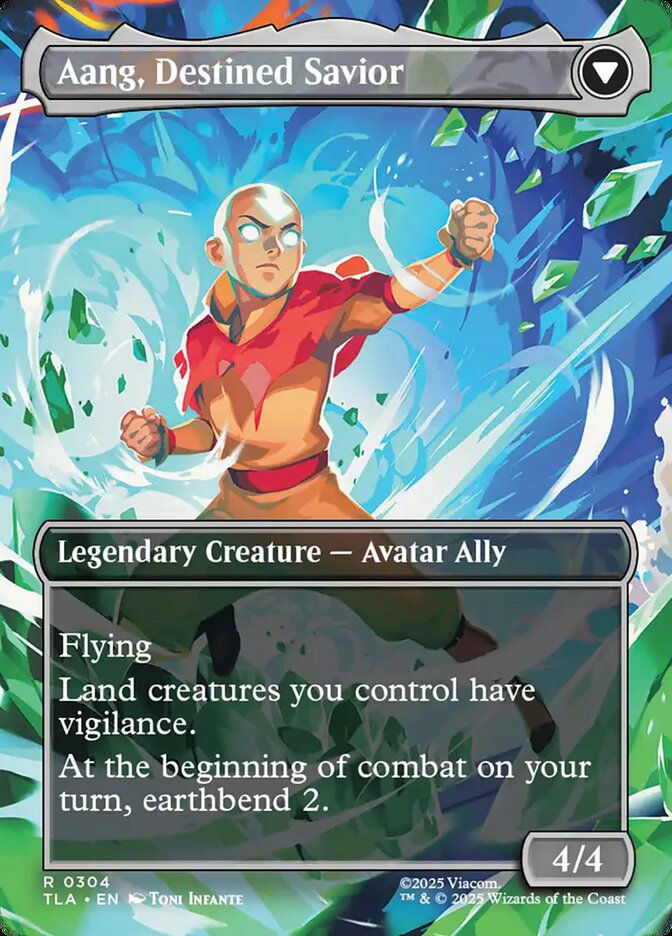 Aang, at the Crossroads // Aang, Destined Savior (TLA) (304) / Borderless — cara 2 de 2