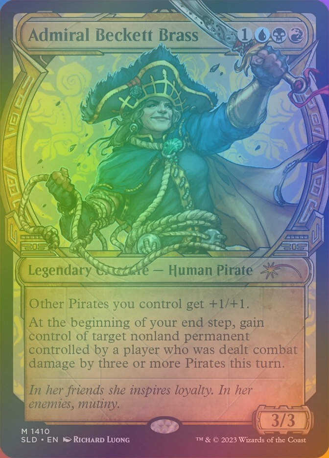 Admiral Beckett Brass (SLD) (1410★) / Showcase / Rainbow Foil