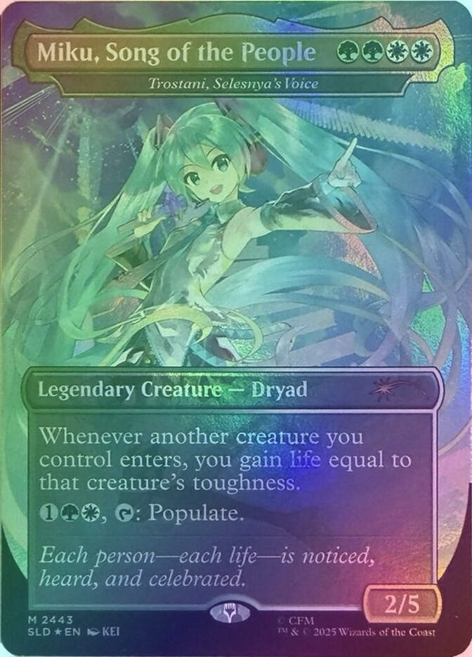 Trostani, Selesnya's Voice (SLD) (2443) / Borderless / Foil