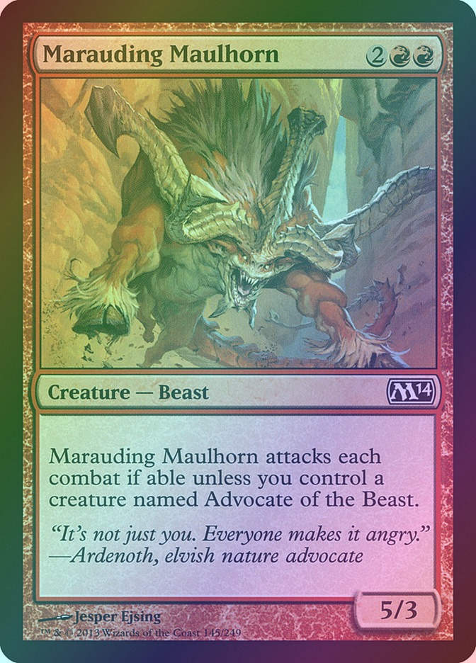 Marauding Maulhorn (M14) (145) / Foil