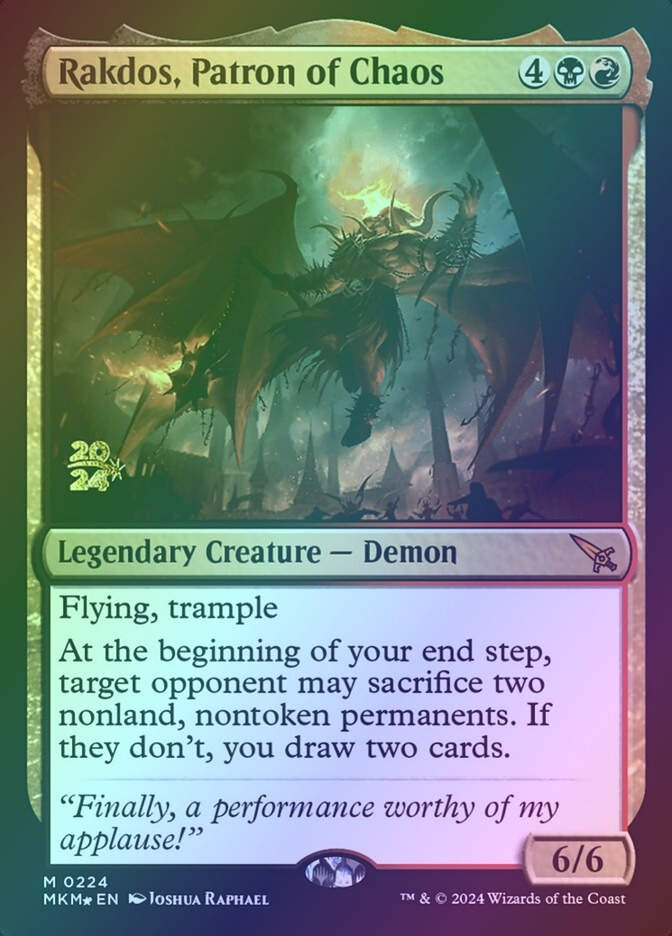 Rakdos, Patron of Chaos (PMKM) (224s) / Foil