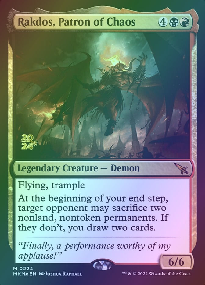 Rakdos, Patron of Chaos (PMKM) (224s) / Foil
