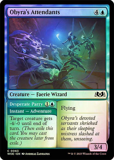 Obyra's Attendants // Desperate Parry (woe) / Foil