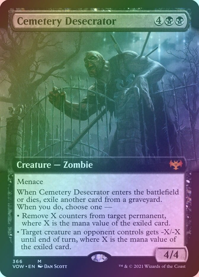 Cemetery Desecrator (VOW) (366) / Extended Art / Foil