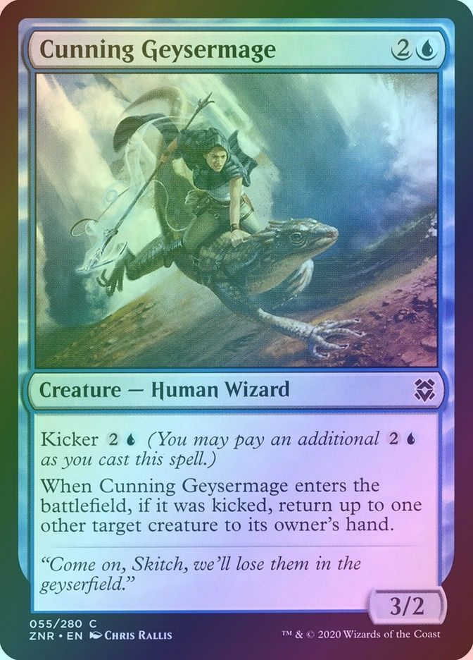Cunning Geysermage (ZNR) (55) / Foil