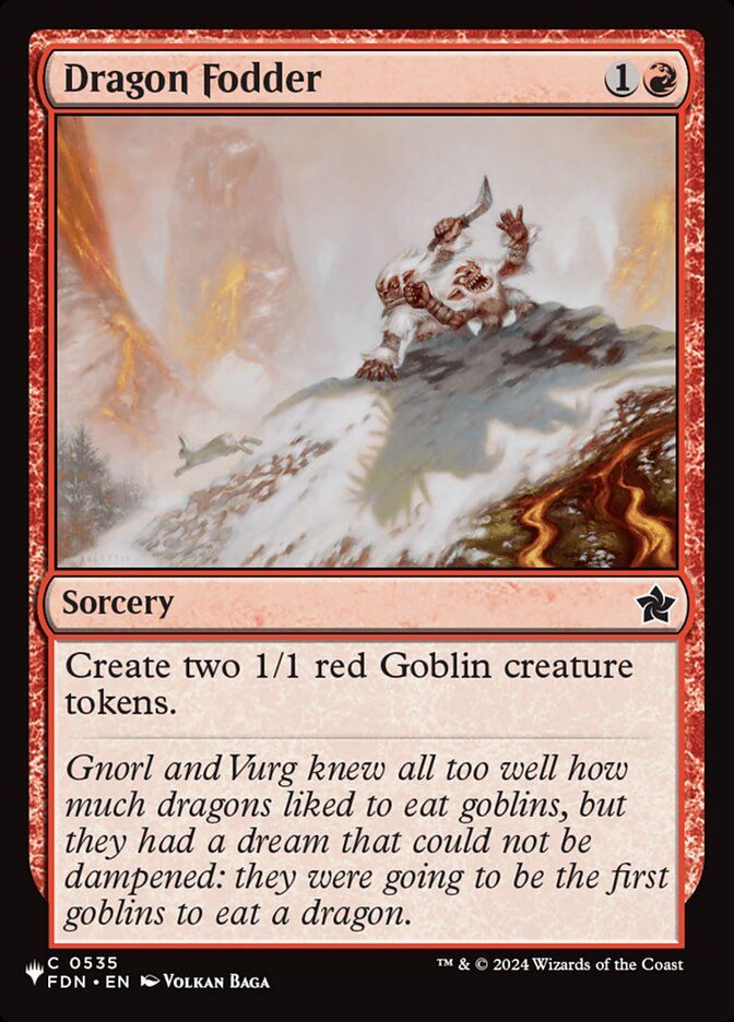 Dragon Fodder (PLST) (FDN-535)