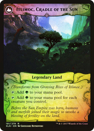 Growing Rites of Itlimoc // Itlimoc, Cradle of the Sun (XLN) (191) / Foil — cara 2 de 2