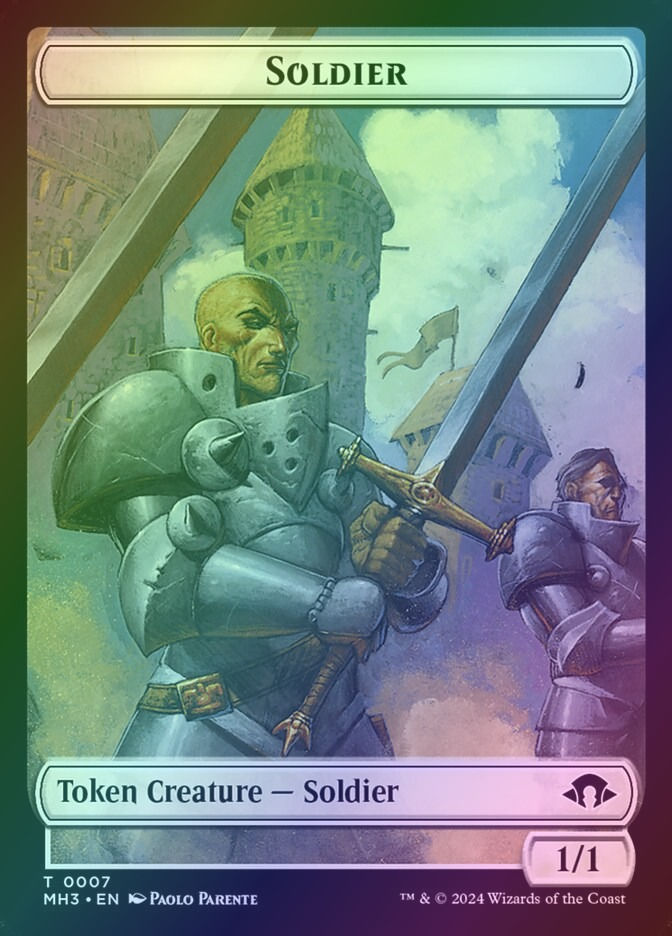 Soldier // Eldrazi Spawn (TMH3) (7 // 2) / Foil — cara 1 de 2