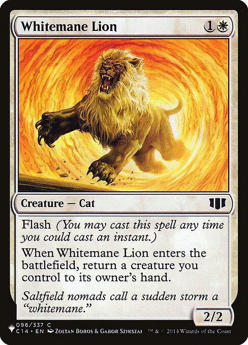 Whitemane Lion (PLST) (C14-96)