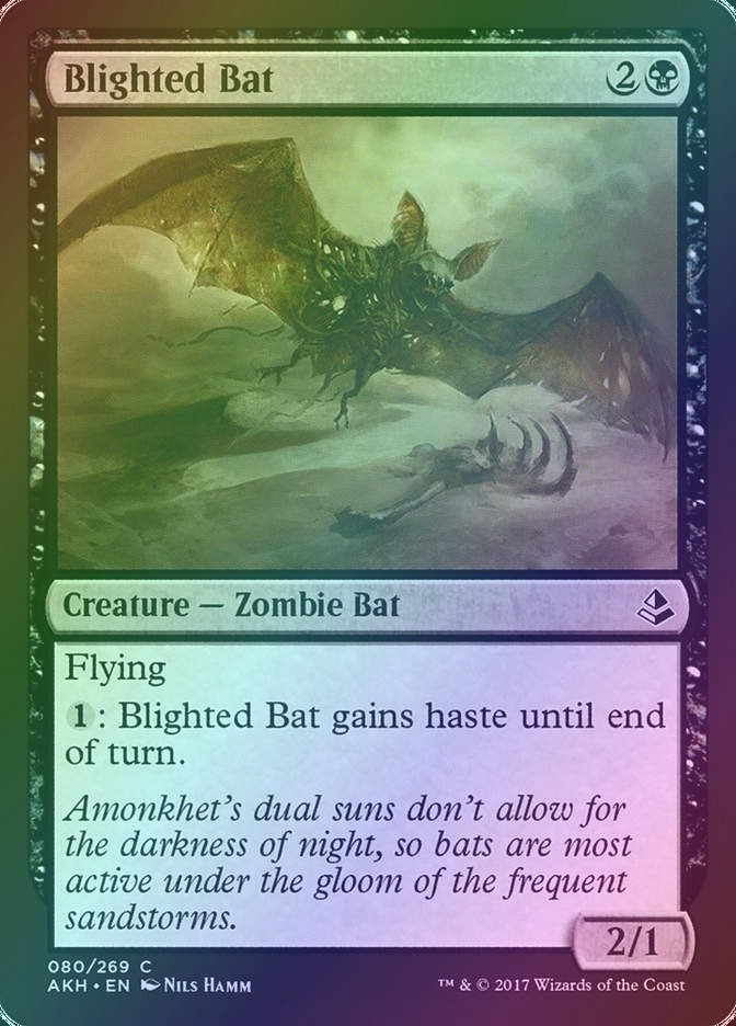 Blighted Bat (AKH) (80) / Foil