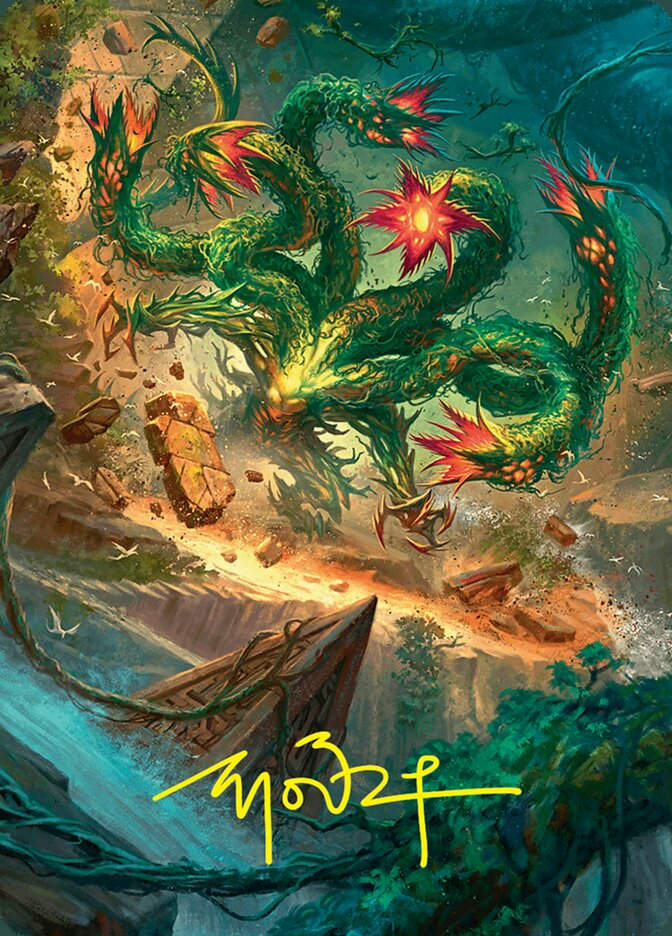 Mossborn Hydra (AFDN) (42) / Firma Dorada