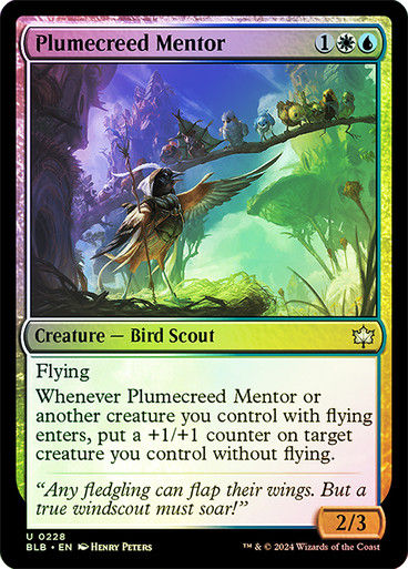 Plumecreed Mentor (blb) (228) / Foil
