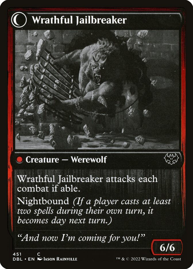 Weary Prisoner // Wrathful Jailbreaker (DBL) (451) — cara 2 de 2