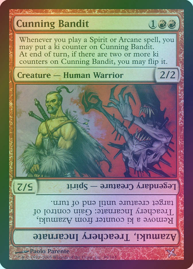 Cunning Bandit // Azamuki, Treachery Incarnate (BOK) (99) / Foil