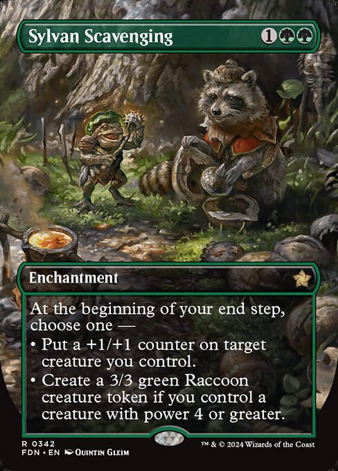 Sylvan Scavenging (FDN) (342) / Borderless