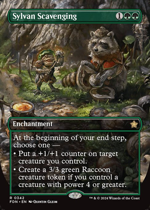 Sylvan Scavenging (FDN) (342) / Borderless