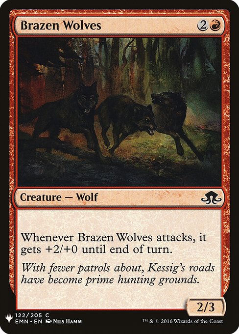 Brazen Wolves (PLST) (EMN-122)