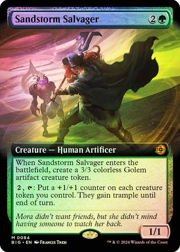 Sandstorm Salvager (BIG) (84) / Extended Art / Foil
