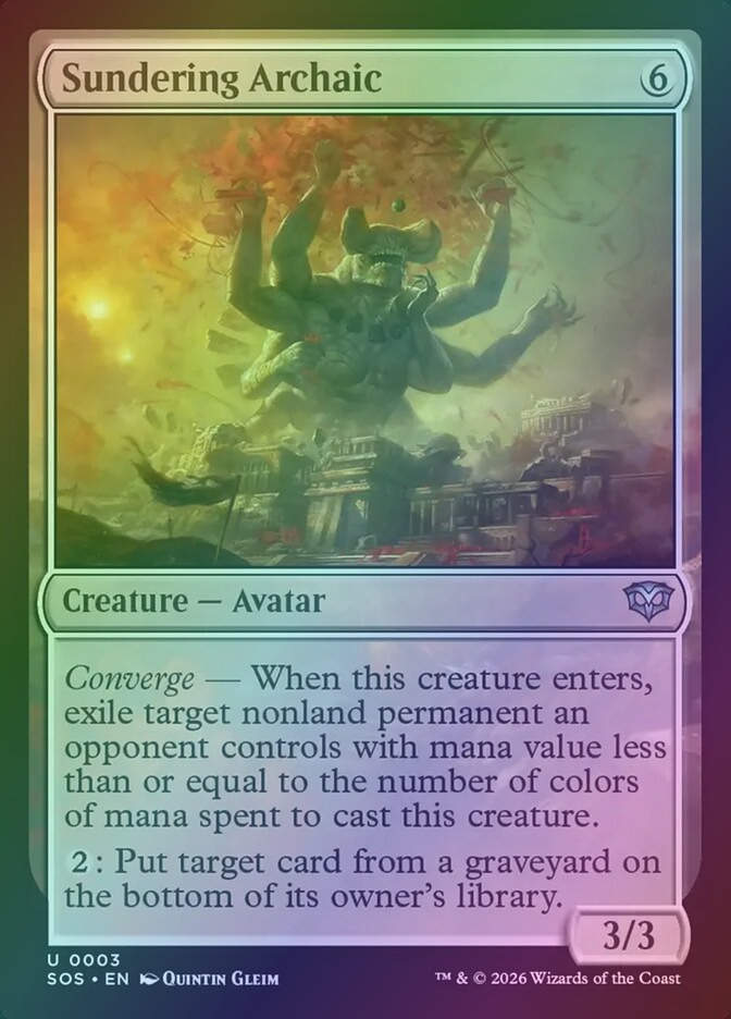 Sundering Archaic (SOS) (3) / Foil