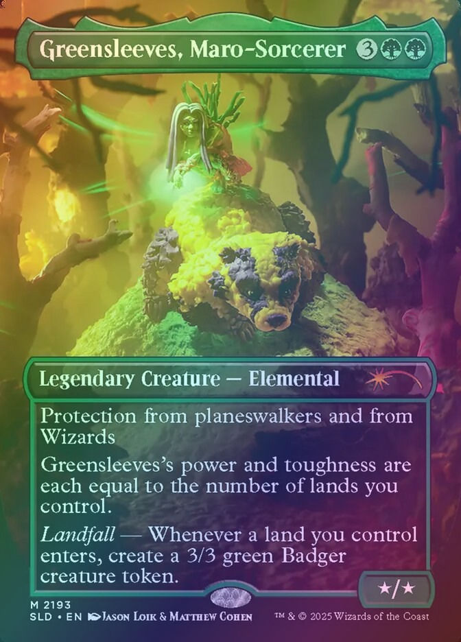 Greensleeves, Maro-Sorcerer (SLD) (2193) / Borderless / Foil
