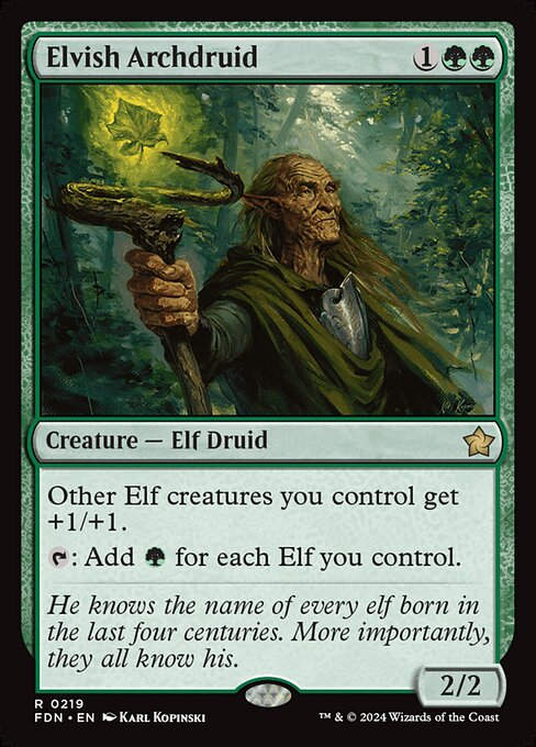 Elvish Archdruid (FDN) (219)