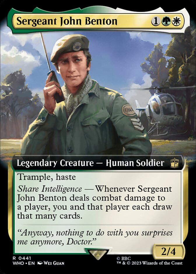 Sergeant John Benton (WHO) (441) / Extended Art