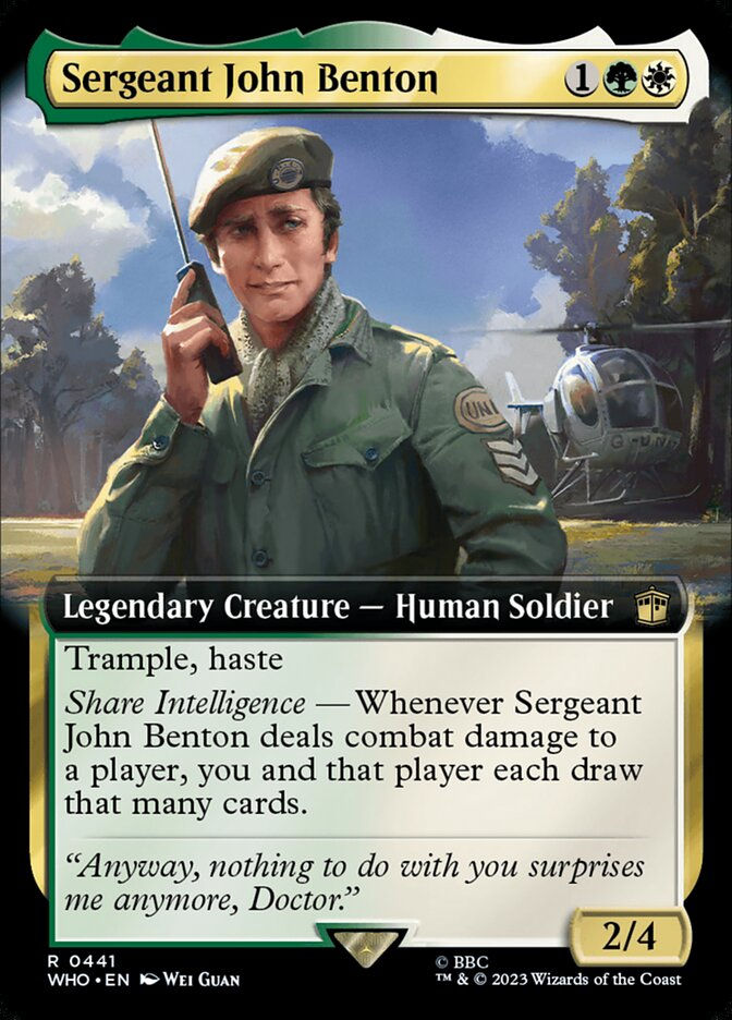 Sergeant John Benton (WHO) (441) / Extended Art