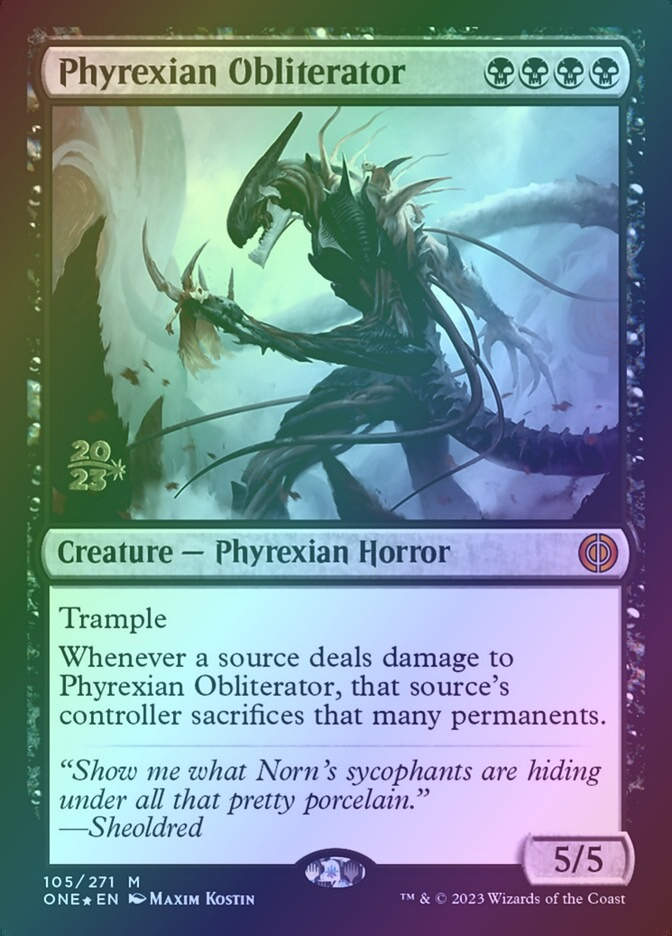 Phyrexian Obliterator (PONE) (105s) / Foil