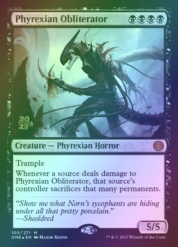 Phyrexian Obliterator (PONE) (105s) / Foil