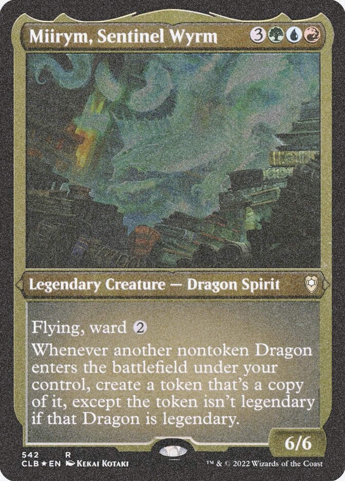 Miirym, Sentinel Wyrm (CLB) (542) / Foil Etched