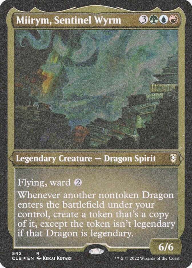 Miirym, Sentinel Wyrm (CLB) (542) / Foil Etched