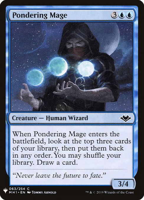 Pondering Mage (PLST) (MH1-63)