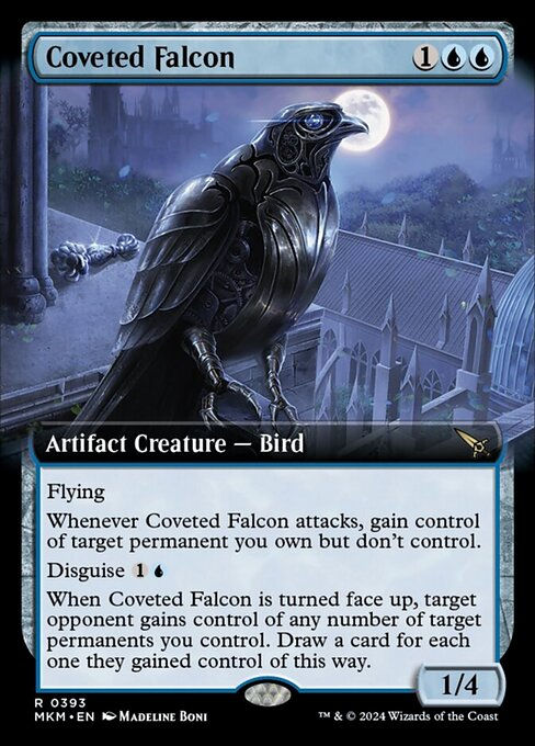 Coveted Falcon (mkm) (393) / Extended Art